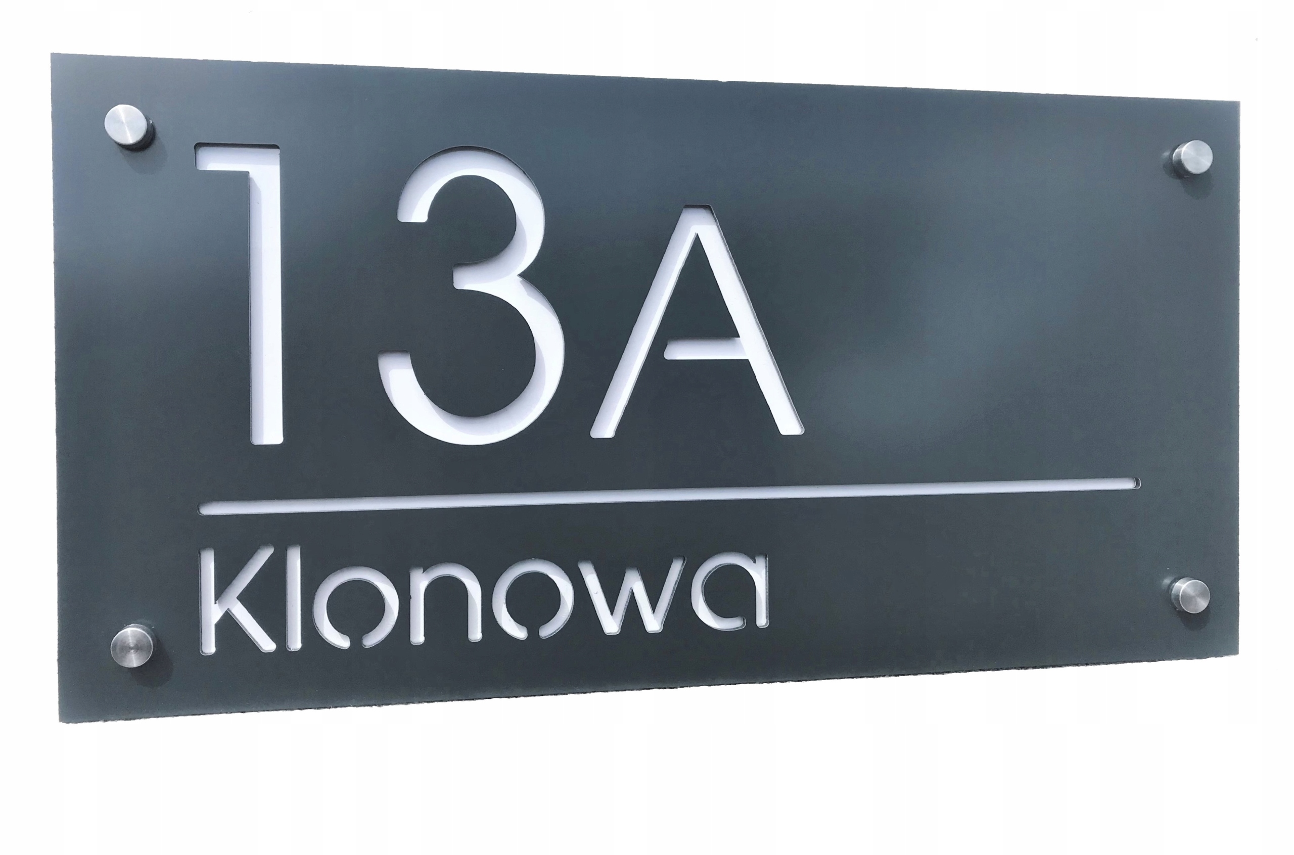 Domové číslo km výšivka 40 x 20 cm